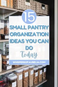 Small Pantry Organization Ideas You Can Do Today