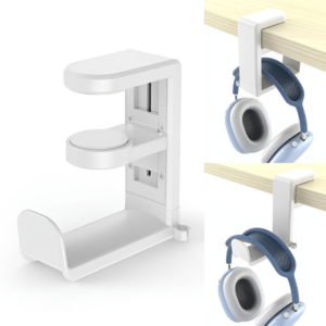 Sleek headphone stand to keep your desk organized and clutter-free. Best Amazon office must-have.