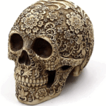 Creative-Skull-Flowers-Sculpture