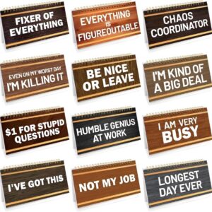 Funny desk sign Secret Santa gift for coworkers, humorous office gift, creative desk accessory