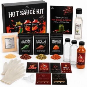 DIY hot sauce making kit fun Secret Santa gift for coworkers