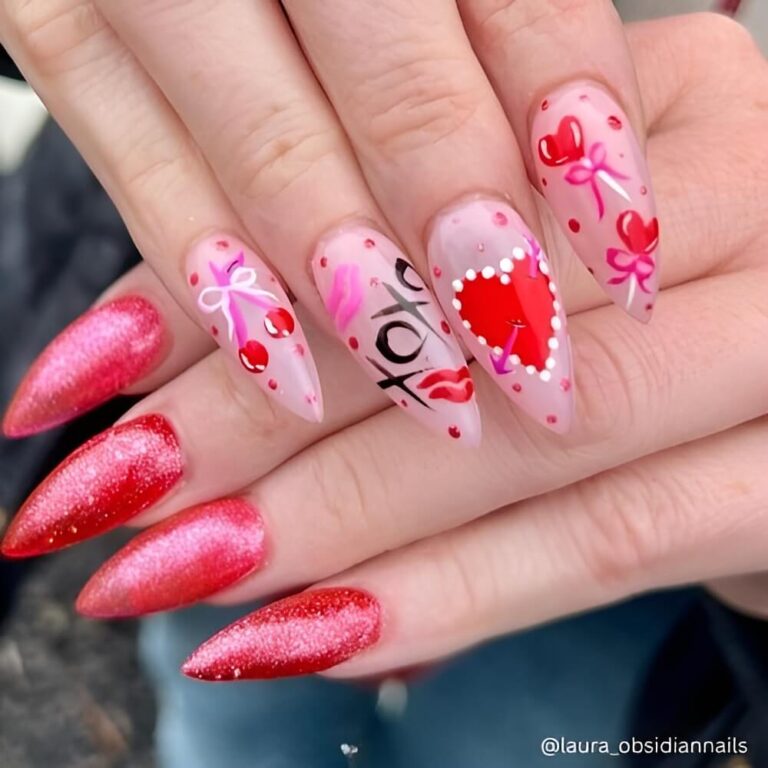 Valentine’s Day nail ideas