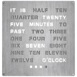 Modern electronic word clock Christmas gift for tech-loving dads