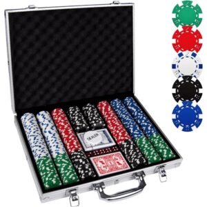 Poker game set – fun Christmas Gift for Him for game nights