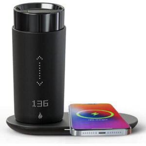 Self-heating travel mug with wireless charger, a practical Christmas gift idea for dad