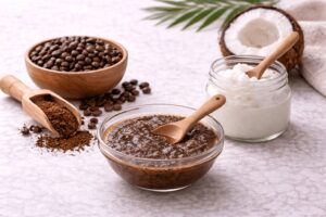 Coffee and coconut oil hair mask to stimulate hair follicles and improve scalp circulation. DIY Hair Masks for Hair Growth