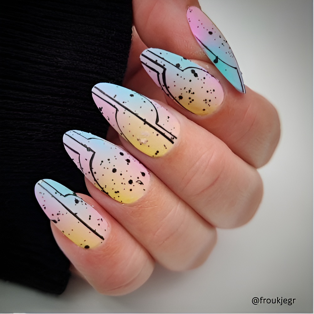 Pastel spring nail design with soft colors and a fresh seasonal manicure