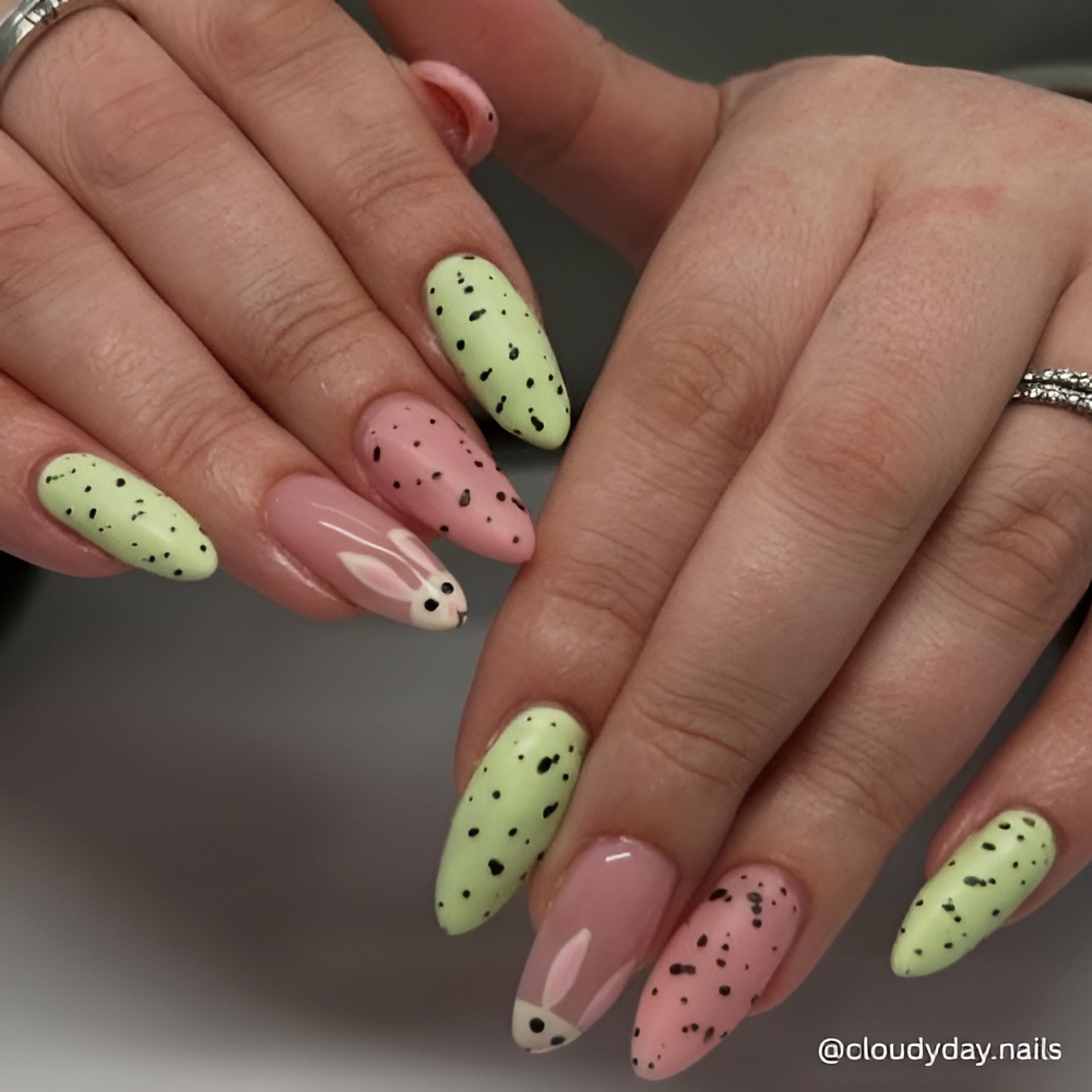 Pastel spring nail design with soft colors and a fresh seasonal manicure