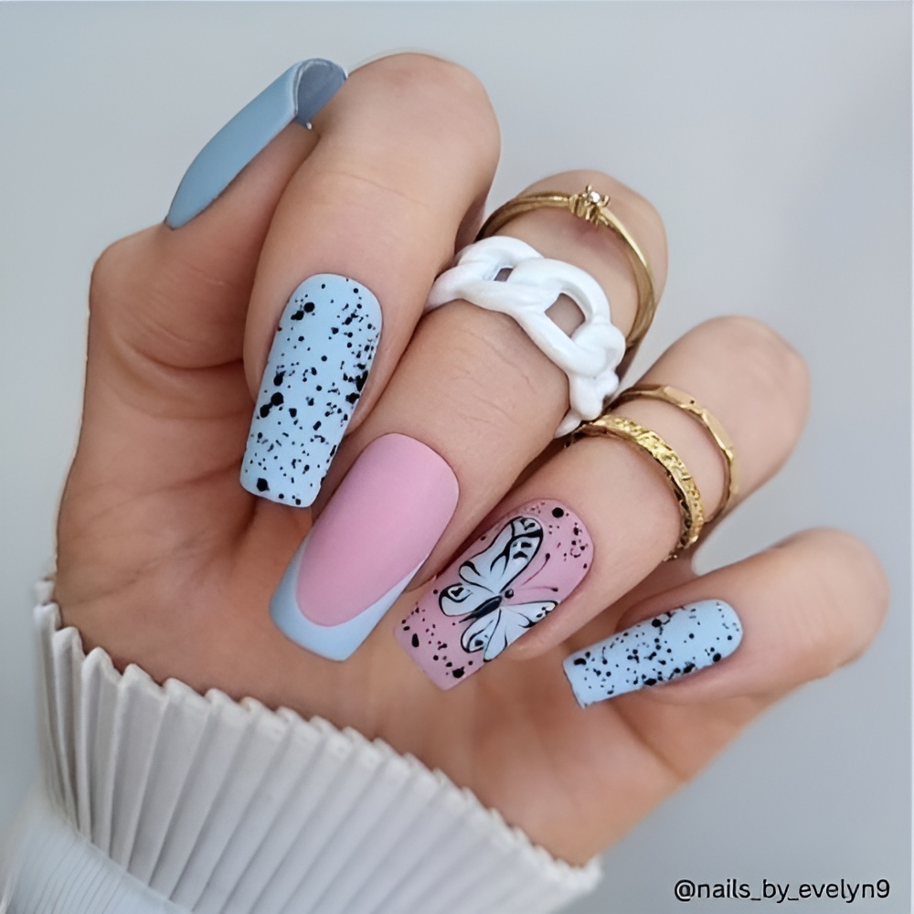 Easter Nail Ideas featuring pastel colors and a soft spring manicure design