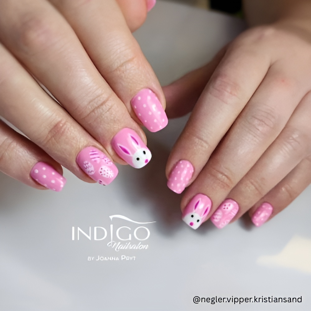 Easter Nail Ideas featuring pastel colors and a soft spring manicure design