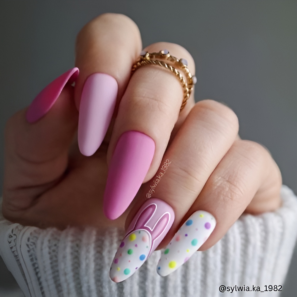 Easter Nail Ideas featuring pastel colors and a soft spring manicure design
