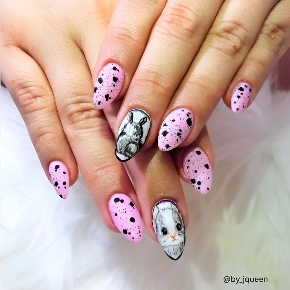 Easter Nail Ideas featuring pastel colors and a soft spring manicure design