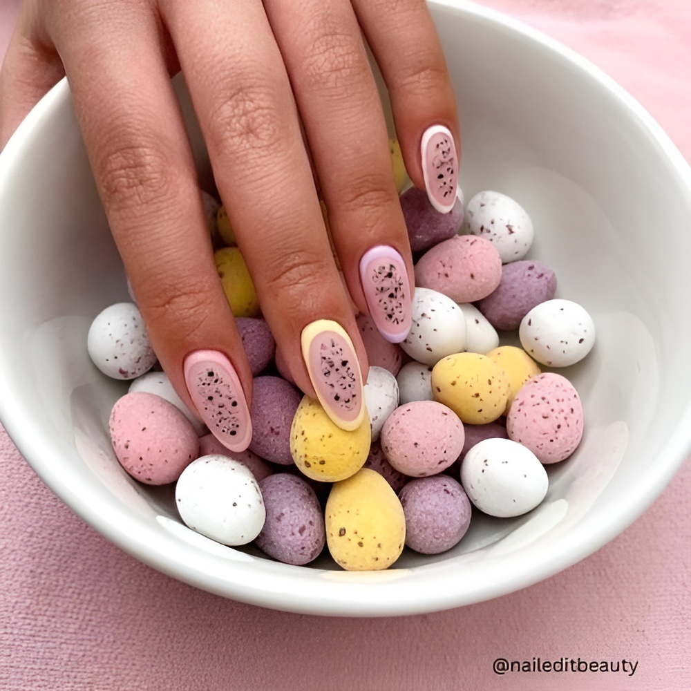 Pastel spring nail design with soft colors and a fresh seasonal manicure