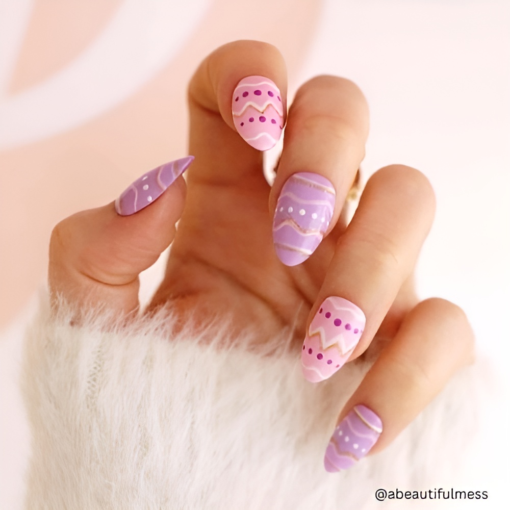 Easter Nail Ideas featuring pastel colors and a soft spring manicure design