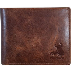 Leather wallet graduation gift for him with personalized initials, classic men's accessory symbolizing new beginnings