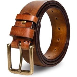 Men’s black leather belt graduation gift idea for him, professional accessory for interviews and work