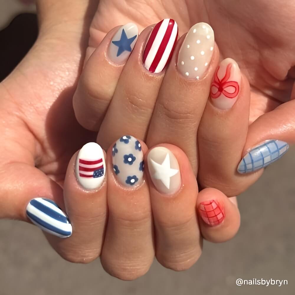 4th of July Nails