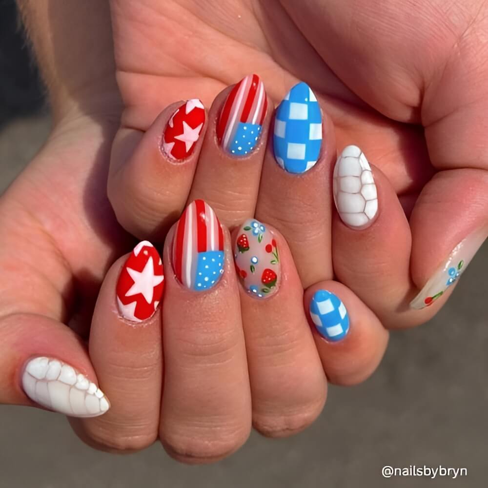 4th of July Nails