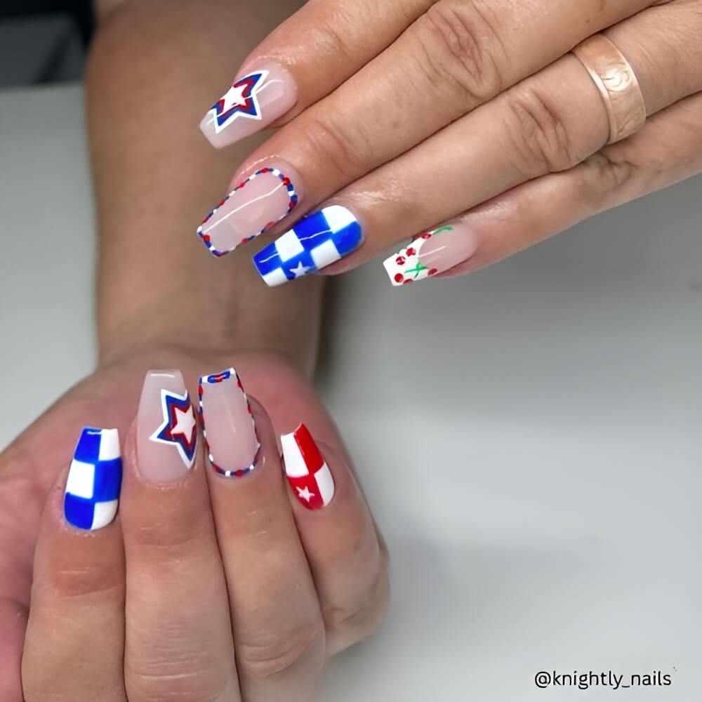 4th of July Nails