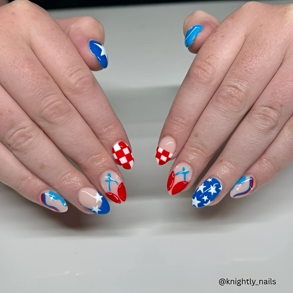 4th of July Nails