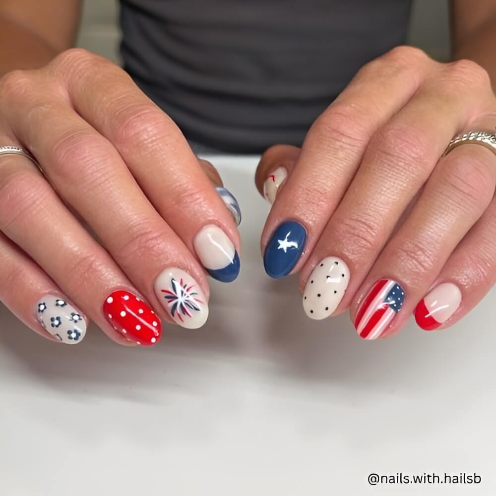 4th of July Nails
