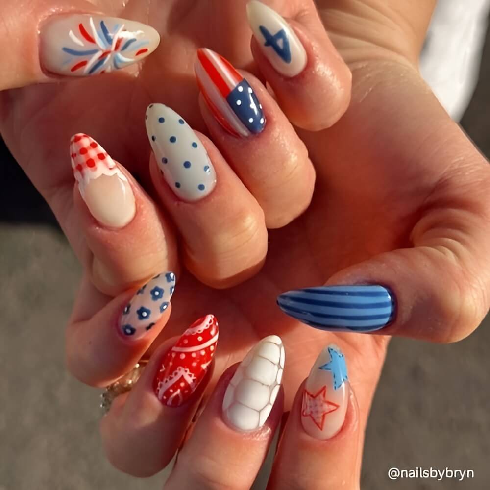 4th of July Nails