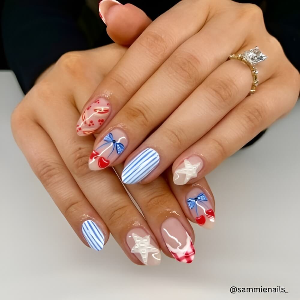 4th of July Nails