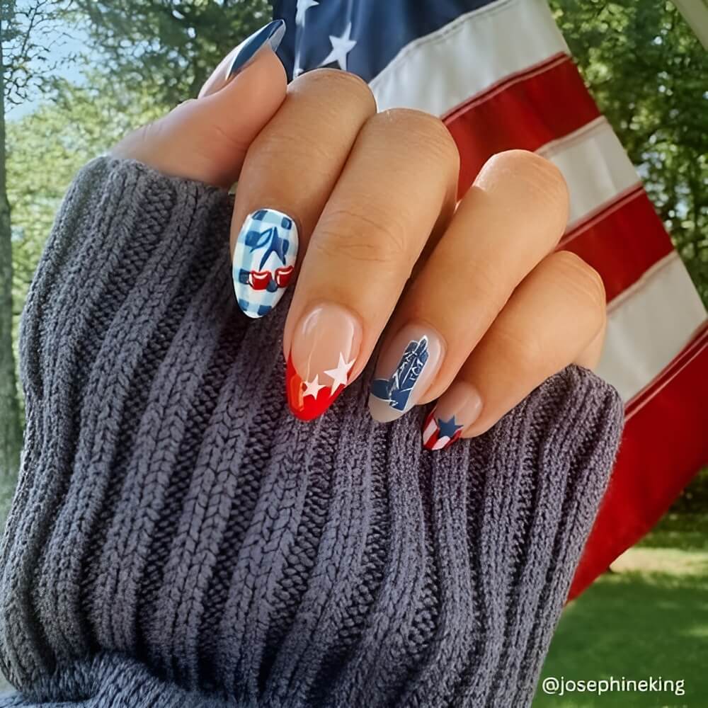 4th of July Nails