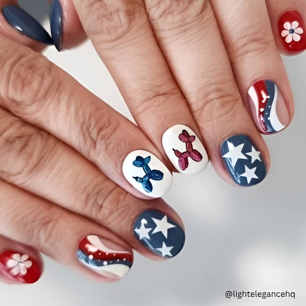 4th of July Nails