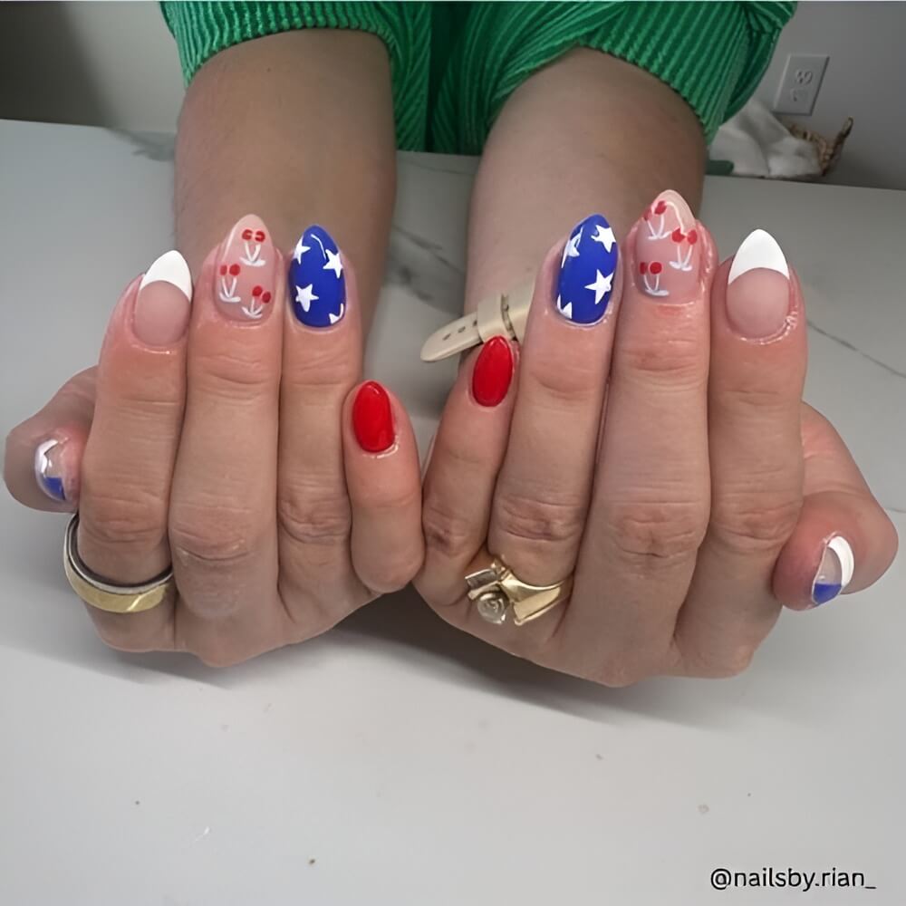 4th of July Nails