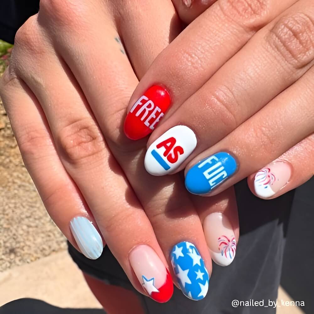 4th of July Nails