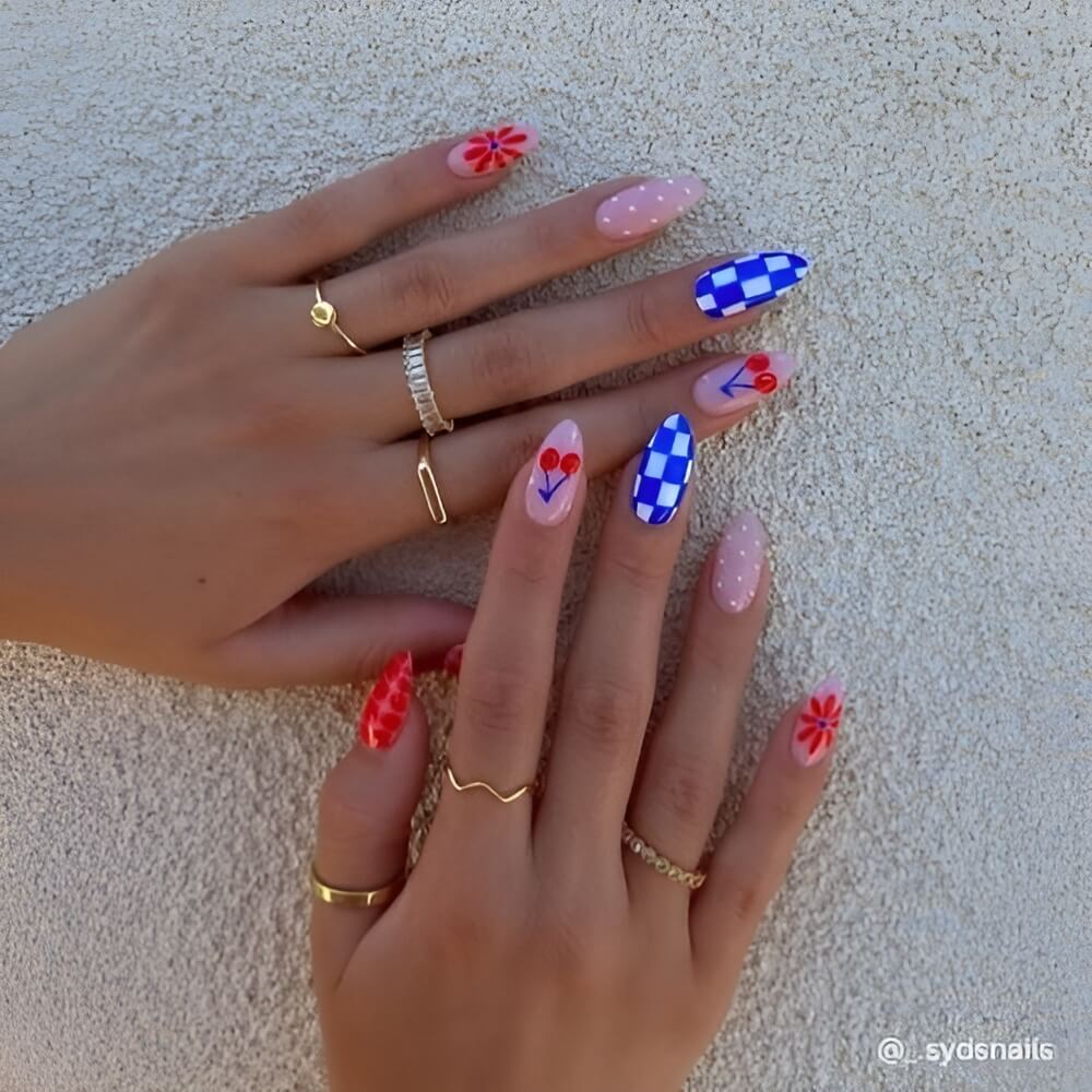 4th of July Nails