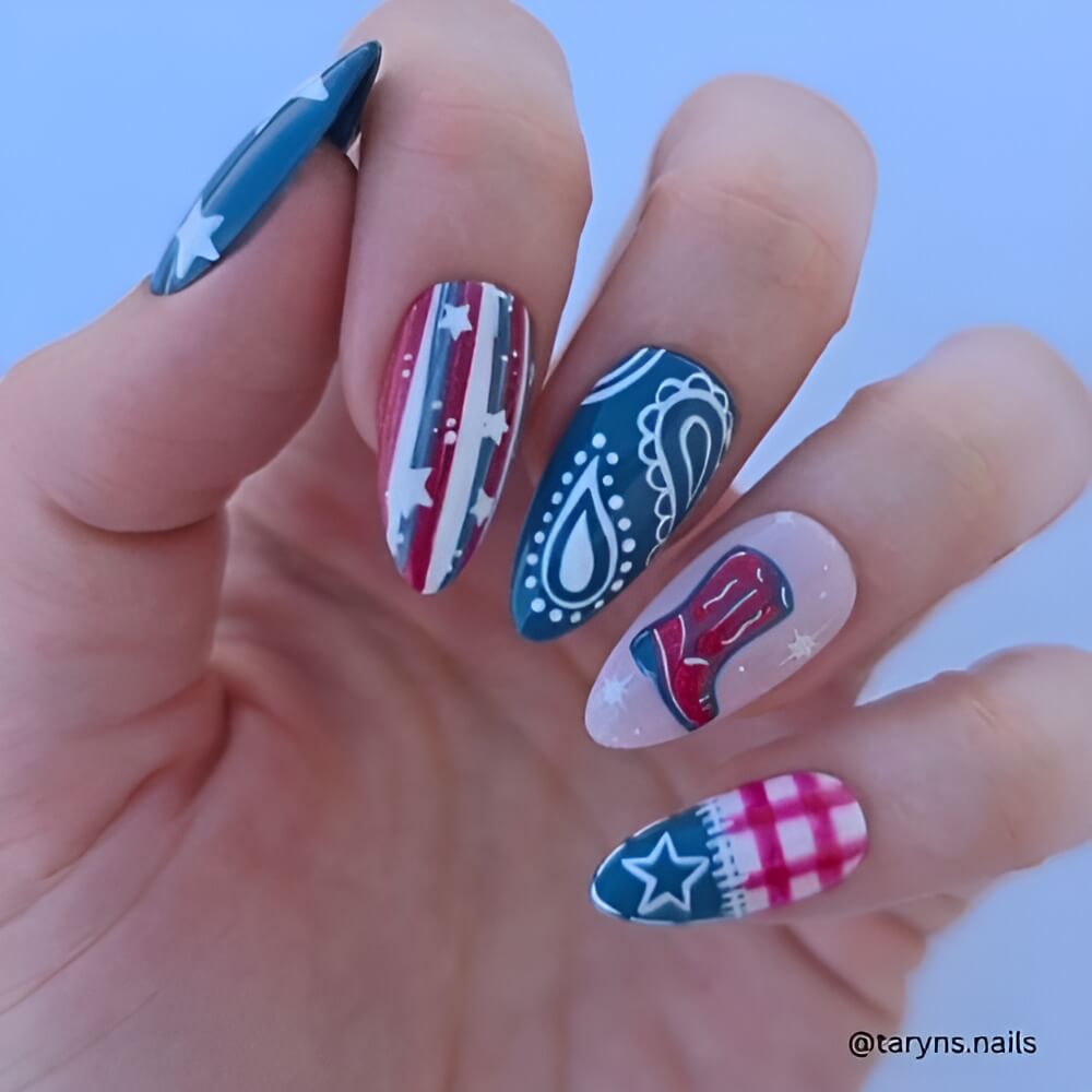 4th of July Nails