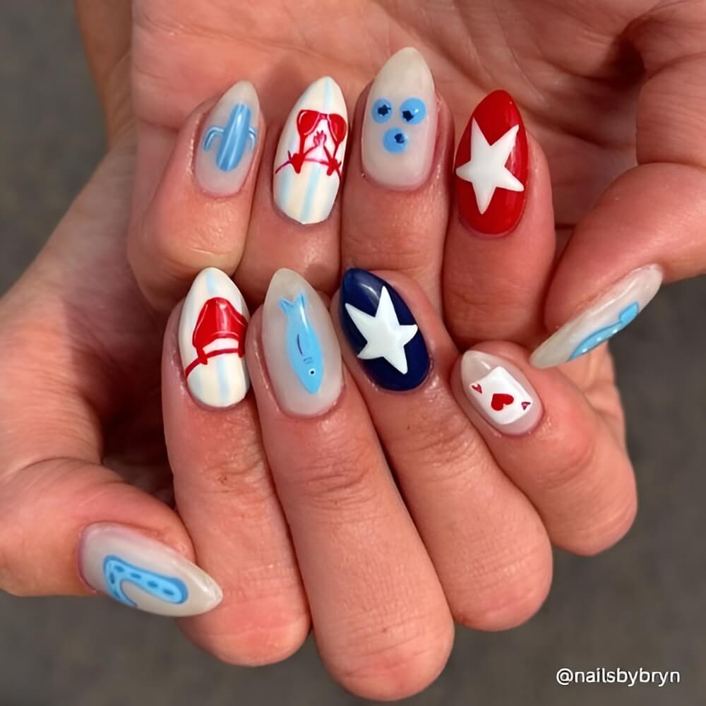 4th of July Nails