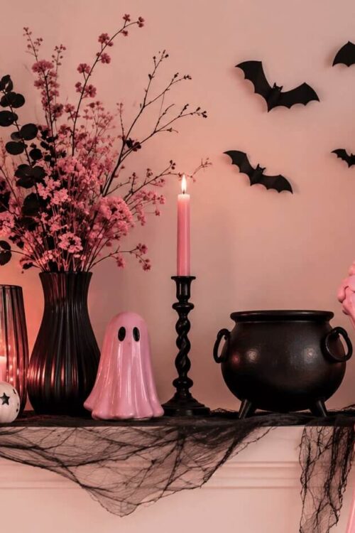 27 Pink Halloween Decor Ideas for a Cute & Spooky Home